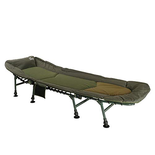 Lucx® Bedchair / 8 Bein Angelliege/Karpfenliege/Gartenliege, 8 Beine Lieg, XL, Maße (L/B/H): 210 x 80 x 33 cm