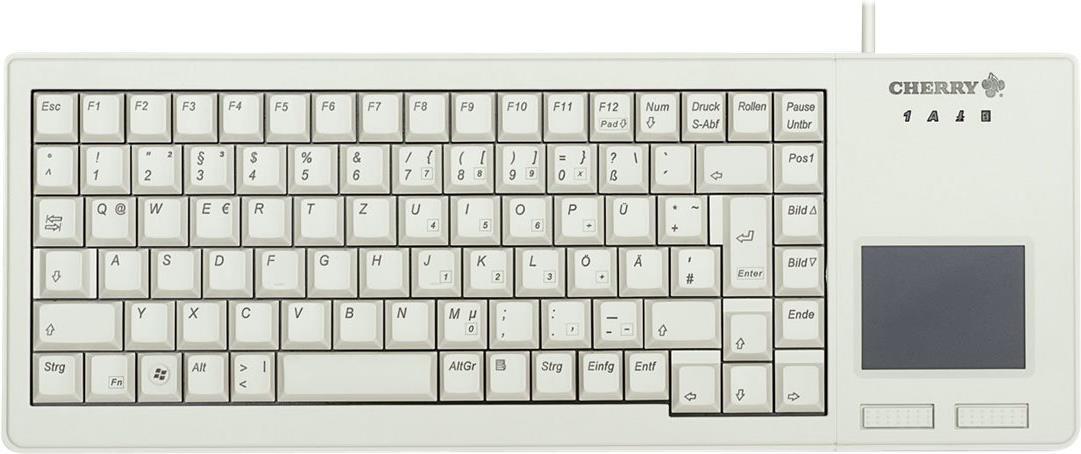 Cherry xs touchpad keyboard grau