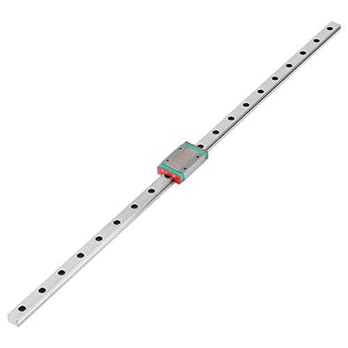 EVTSCAN Neueste lineare Führungsschiene, lineare Gleitschiene und Gleitblock, 250 mm 300 mm 400 mm 500 mm 550 mm Miniatur-Führungsschiene für lineare Gleitschienen(500mm)