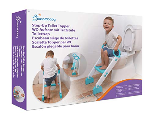 Dreambaby Step-Up Toilettenaufsatz für Töpfchentraining, 2-stufig verstellbar, Aqua-Modell G6015