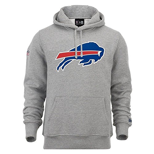 New Era Buffalo Bills Logo Hoodie NFL Sweatshirt Grau (XXL)