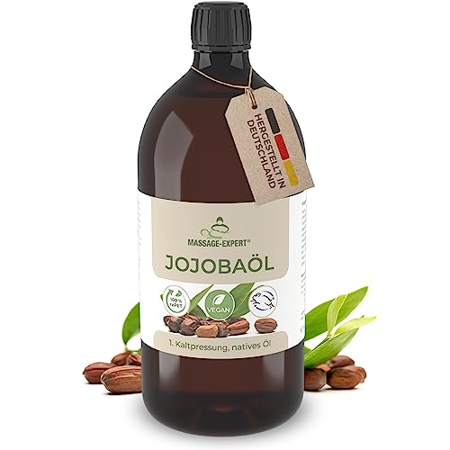 Jojobaöl von MASSAGE-EXPERT, Bio-Qualität, erste Kaltpressung, 1 Liter