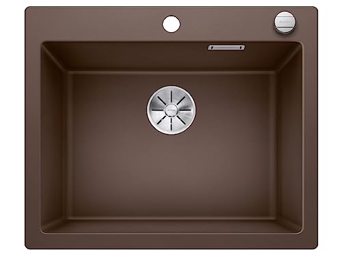 Blanco Pleon 6, großzügiges Spülbecken, Küchenspüle aus Silgranit PuraDur, Cafe / mit InFino-Ablaufsystem, inklusive Ablauffernbedienung; 523695