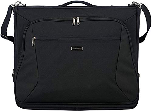travelite große Kleidertasche für mehrere Anzüge und Hemden, Gepäck Serie MOBILE: Knitterfrei reisen mit der Kleidersack Anzugtasche BUSINESS, 001720-01, 110 cm, 60 Liter, schwarz