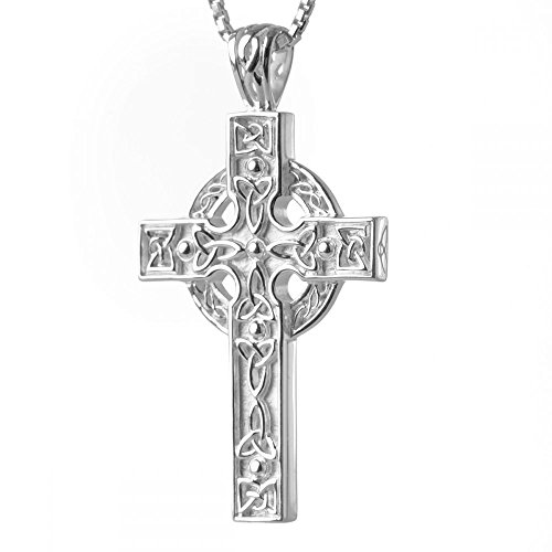 Trinity Cross - Keltisches Kreuz Anhänger & Kette handgefertigt in Irland