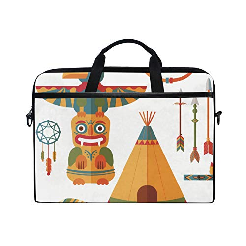 LUNLUMO American Indian Art 15 Zoll Laptop und Tablet Tasche Durable Tablet Sleeve for Business/College/Women/Men
