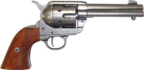 Denix Erwachsene Revolver-Armee 45 USA 1886 Gefälschte Waffenreplik, schwarz, One Size