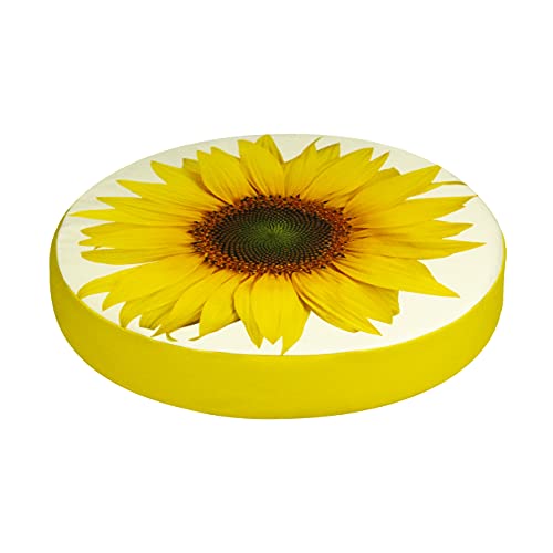 SANDINI Sitzkissen Blumenmotiv – Für Garten/Wohnräume – Sonnenblume - 38 x 6 cm