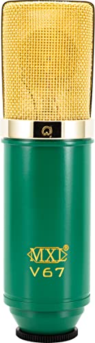 MXL V67G Large Capsule Condenser Mikrofon, grün / gold