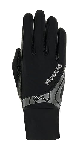 Roeckl Sports Roeck Melbourne Handschuh, Unisex, Reithandschuhe, Touchscreen, schwarz 7,5