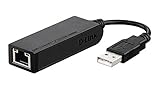 D-Link DUB-E100 USB 2.0 Fast Ethernet Adapter (10/100 Mbit/s, verbindet USB 2.0 mit Gigabit Ethernet (RJ45), Übertragungsgeschwindigkeit von 480 Mbit/s, einfache Plug & Play-Installation, WOL)