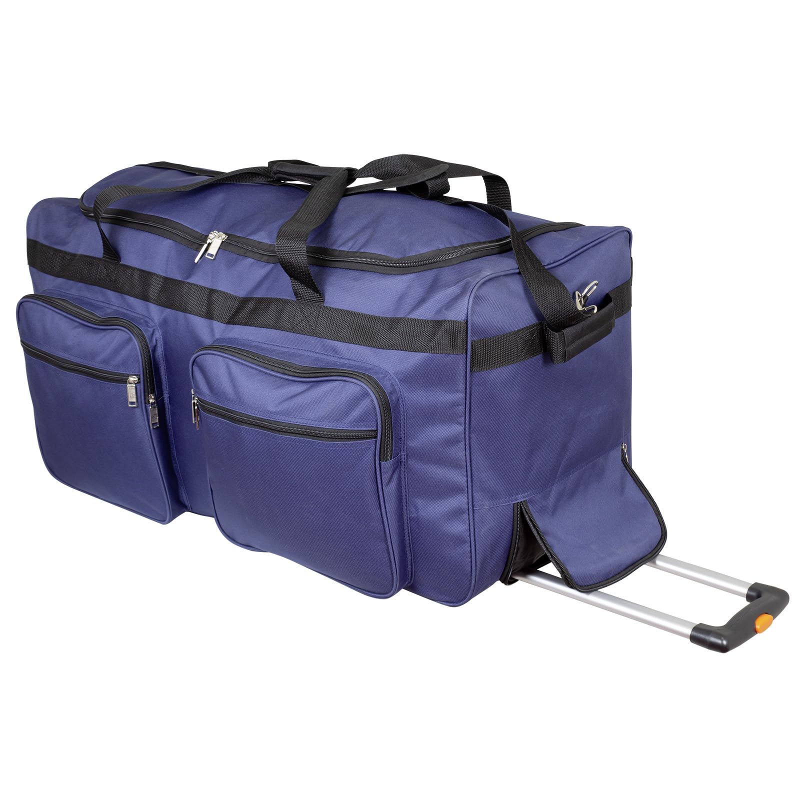 Trendyshop365 XL Reisetasche blau mit 3 Rollen 115 Liter Volumen Trolley