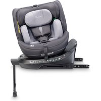 babyGO Move 360 Kindersitz nach neuer I-Size Norm - Kindersitz/Autositz für Kinder (40-150 cm) Grau