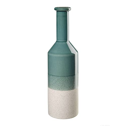 ASA Selection Botella Vase Smaragd, Blumenvase, Dekovase, Steinzeug, Grün, H 41.5 cm, 82007168