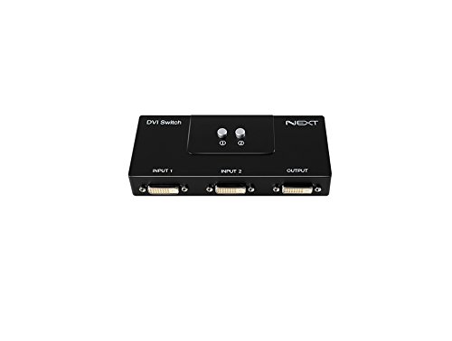 Manuelle DVI-2-Port-Switch-Box/-Monitor, Einzel-Modus 1920 x 1080, 2:1