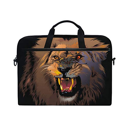 LUNLUMO Furious Lion 15 Zoll Laptop und Tablet Tasche Durable Tablet Sleeve for Business/College/Women/Men
