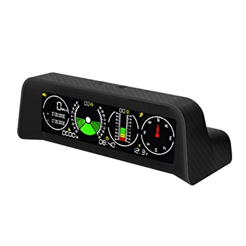 MOMOTOU Auto HUD Neigungsmesser GPS KFZ Tacho Head Up Display MPH Kompass Digital Neigungswinkelmesser für Off-Road-Fahrzeuge SUV (X90)
