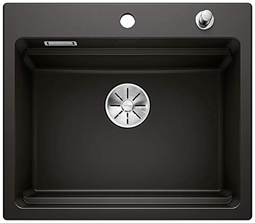 Blanco 525162 ETAGON 6 Küchenspüle, schwarz, 60 cm Unterschrank