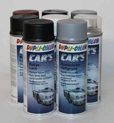 Dupli Color 385872 Car´s Rallye-Lack schwarz matt 6 Spraydosen á 400 ml