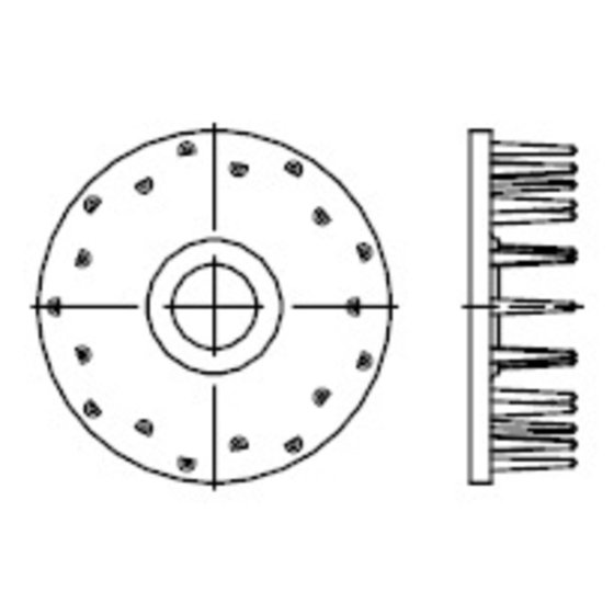 Holzverbinder, Dorne einseitig, DIN 1052 TG blau verzinkt Nenn-Ø 115mm