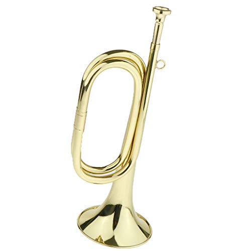 Messing Kavallerie Trompete Signalhorn Für Scouting Marching Band, Golden