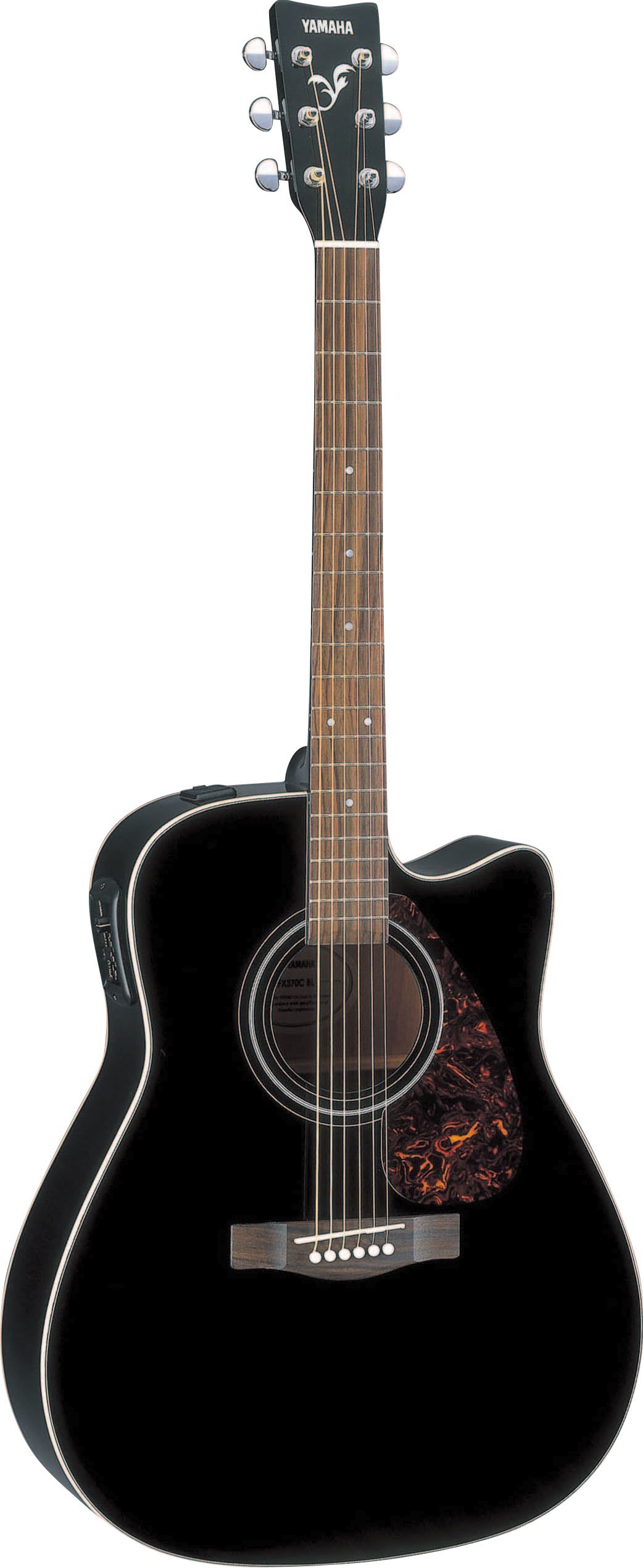 Yamaha FX370C Elektroakustische Gitarre mit Cutaway: schwarz
