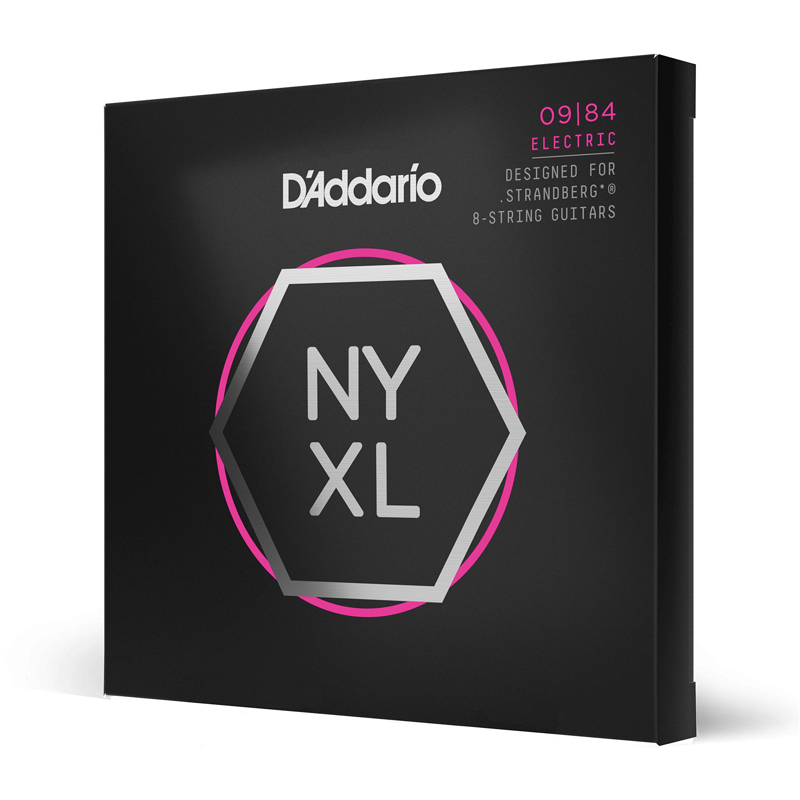 D'Addario Premium Saiten 8-Saiter Strandberg-Gitarre | HÖCHSTE QUALITÄT DER BELIEBTESTEN SAITENMARKE | NYXL0984SB |"NY" Stahl |Custom Light (09-84)