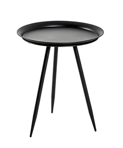 HAKU Möbel Beistelltisch, Metall, schwarz, 44 x 44 x 54 cm