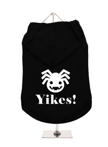"Halloween: Spider Yikes." UrbanPup Hunde-Hoodie Hoodie (schwarz/weiß)