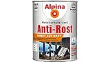 Alpina Metallschutzlack Anti-Rost Weiß 2,5 Liter matt