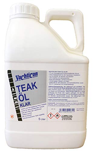 YACHTICON Teak Öl klar - Teakpflege 5 Liter