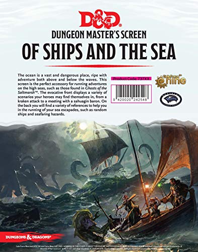 Gale Force Nine 73711 - D&D Of Ships & The Sea - DM Screen