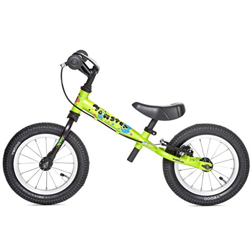 Yedoo Happy Monster - Laufrad für Kinder ab 2 Jahren, ab 85 cm Körperhöhe, mit Luftreifen 12/12 - für Mädchen und Jungen, Höhenverstellbar mit Bremse, Zertifiziert