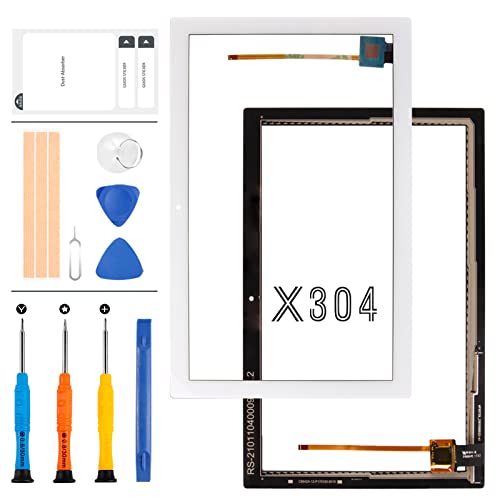 TB-X304 Bildschirm-Ersatz, für Lenovo TAB 4 10 Zoll X304 X304N X304F Touchscreen Weiße Teile TB-X304F TB-X304N TB-X304 Touch Panel Digitizer Sensor Vollglas Objektiv Reparatur-Kits (Nicht LCD)