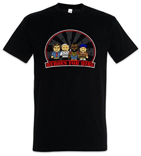 Heroes for HIRE T-Shirt - The A-Team Hannibal Cartoon Toon A BA Mr. T Team TV Series Van Größen S - 5XL (XXXL)