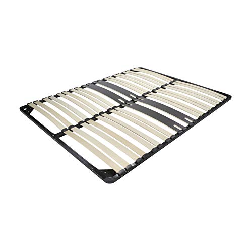 MOG Lattenrost 200x200 cm, Lattenrahmen Ergo IF28 aus stabilem Metall - für alle Betten geeignet