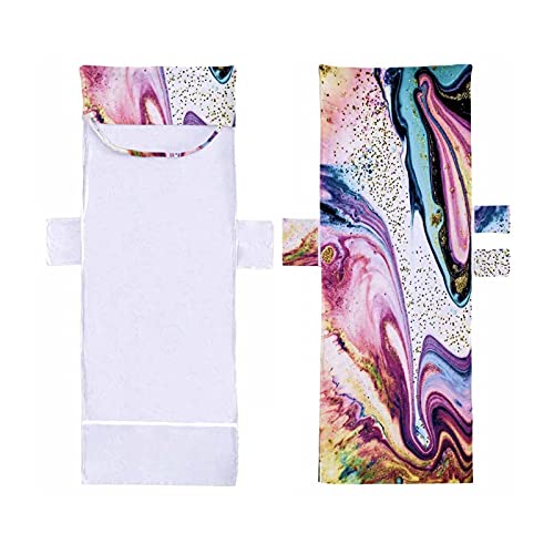 XINXI-YW Schwimmschulung Strandstuhlabdeckung rutschfeste Terry Tuch Handtuch mit Seitentaschen Mode Krawatte Farbstoff Sonnenliege Dekoration Sitzschützer Für Kinder und Erwachsene (Color : Type 3)