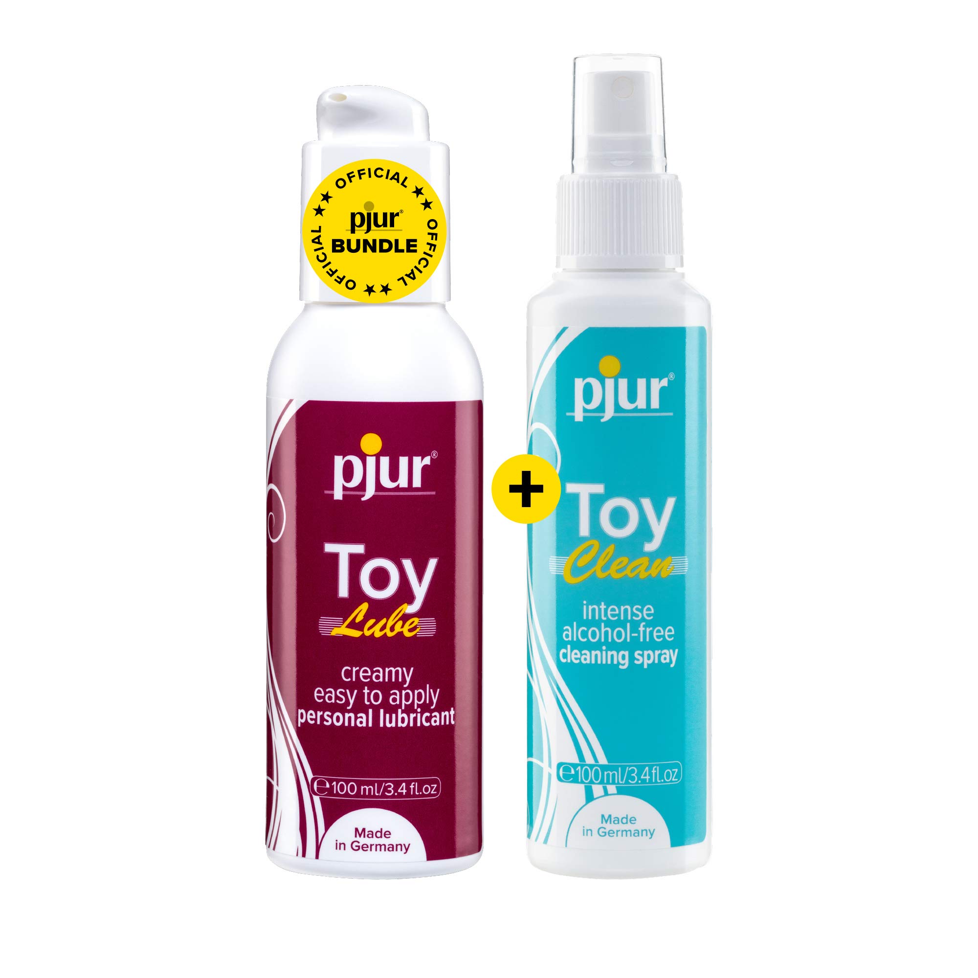 pjur TOY LUBE & Clean - Vorteilspack inkl. tropf-freiem Gleitgel (100ml) und Reinigungsspray (100ml) - für alle Erotik- & Sextoys geeignet
