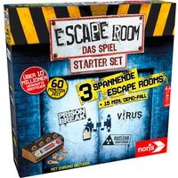 Noris 606102034 Escape Room Starter Set - Familien und Gesellschaftsspiel für Erwachsene, inkl. 3 Fällen, Turorial und Chrono Decoder, ab 16 Jahren