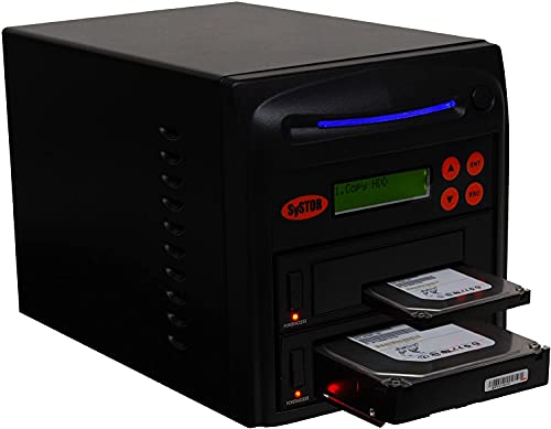 SySTOR 1 zu 1 SATA 600 MB/s HDD SSD Duplicator/Sanitizer - 3,5-Zoll- und 2,5-Zoll-Festplattenlaufwerk Solid-State-Laufwerk Dual-Port-Hot-Swap (SYS01HDD600-DP)