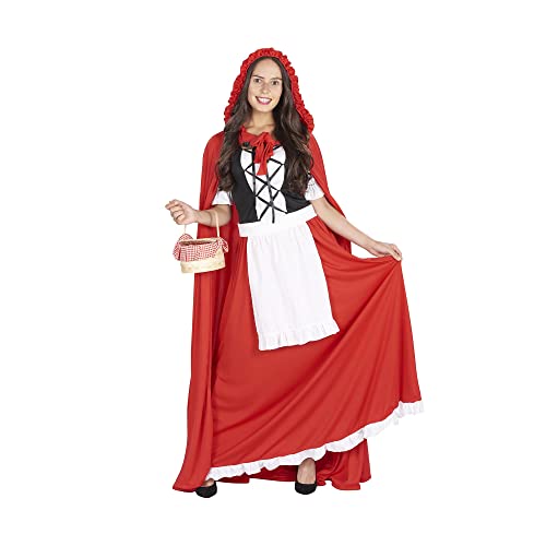 ORION COSTUMES Damen Langes Rotkäppchen Süßes Märchen Kostüm