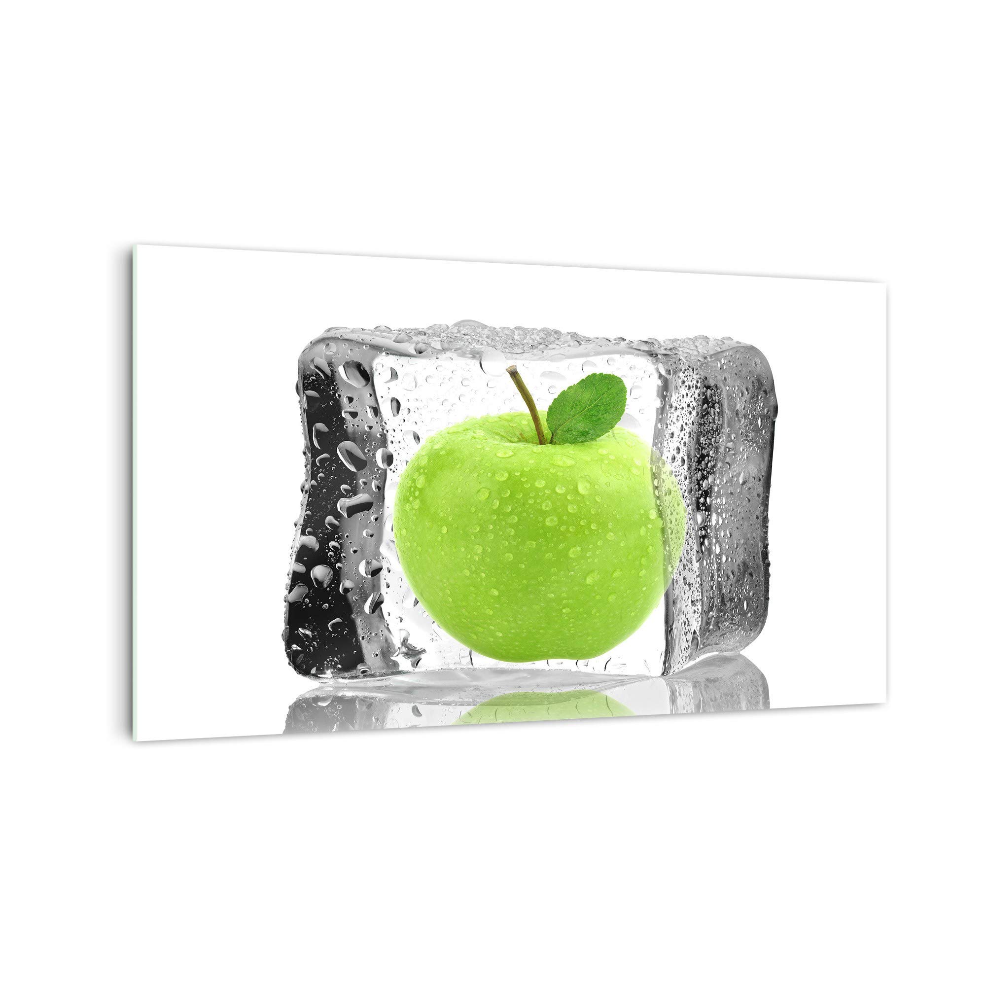 DekoGlas Küchenrückwand 'Apfel in Eis' in div. Größen, Glas-Rückwand, Wandpaneele, Spritzschutz & Fliesenspiegel
