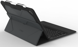 ZAGG Rugged Messenger - Tastatur und Foliohülle - hintergrundbeleuchtet - Bluetooth - Schweizer - für Apple 10.5 iPad Pro (B-Ware)