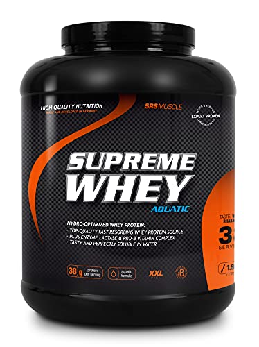 SRS Muscle - Supreme Whey XXL, 1.900 g, Haselnuss | Hydro-optimized Whey Protein | mit Enzym Laktase und Pro-B Vitaminen | aspartamfrei | deutsche Premiumqualität