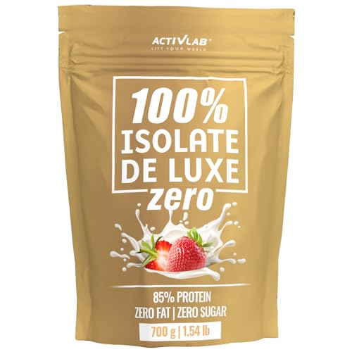 Activlab 100% Isolate De Luxe ZERO, No Fat, Sugar FREE, Premium Whey Protein Isolate, 700g, Erdbeere
