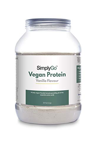Veganes Proteinpulver von SimplyGo - 900g - Vanillegeschmack - 30 Portionen - Simply Supplements