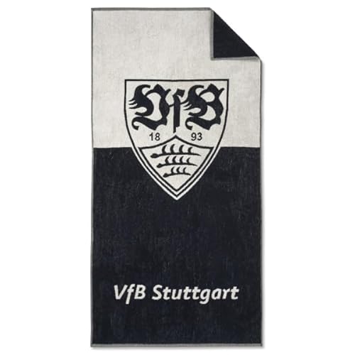VfB Stuttgart Duschtuch Wappen schwarz