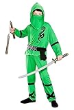 Power Ninja - Green Kids Fancy Dress Costume