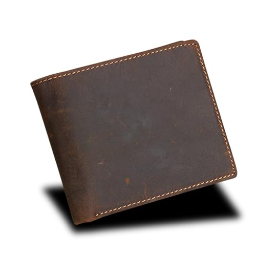 GHQYP Exquisite lässige Brieftasche für Herren, Hauptschicht, Rindsleder, kurzer horizontaler Abschnitt, Erwachsene, Jugend, Familie, Freunde, Clutch