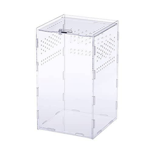 Futterbox Acryl Terrarium Behälter Für Tragbare Kleine Haustier Lebensraum Anti-Flucht S/für Acryl Habitat